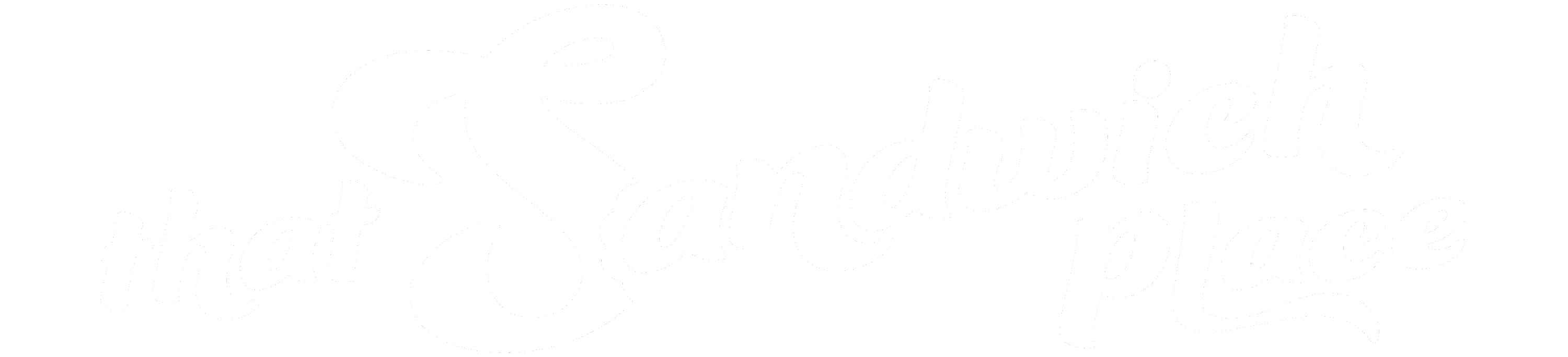 That sandwhichplace Logo in white